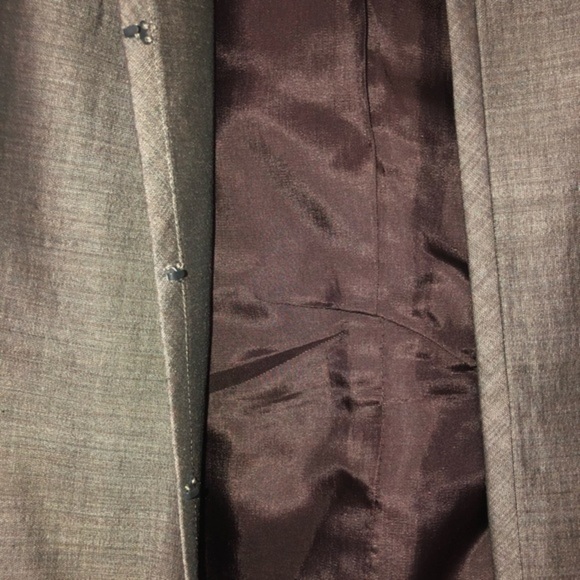 Kenneth Cole‎ bronze metallic silk shantung look slim fit modern blazer Size 2 - Picture 9 of 16